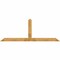 Ekena Millwork Portland Rough Sawn Timber Gable Bracket, Western Red Cedar, 108"W x 40"H x 2"D x 6"F, 9/12 Pitch GBW108X40X0206POR00RWR - alternate 1